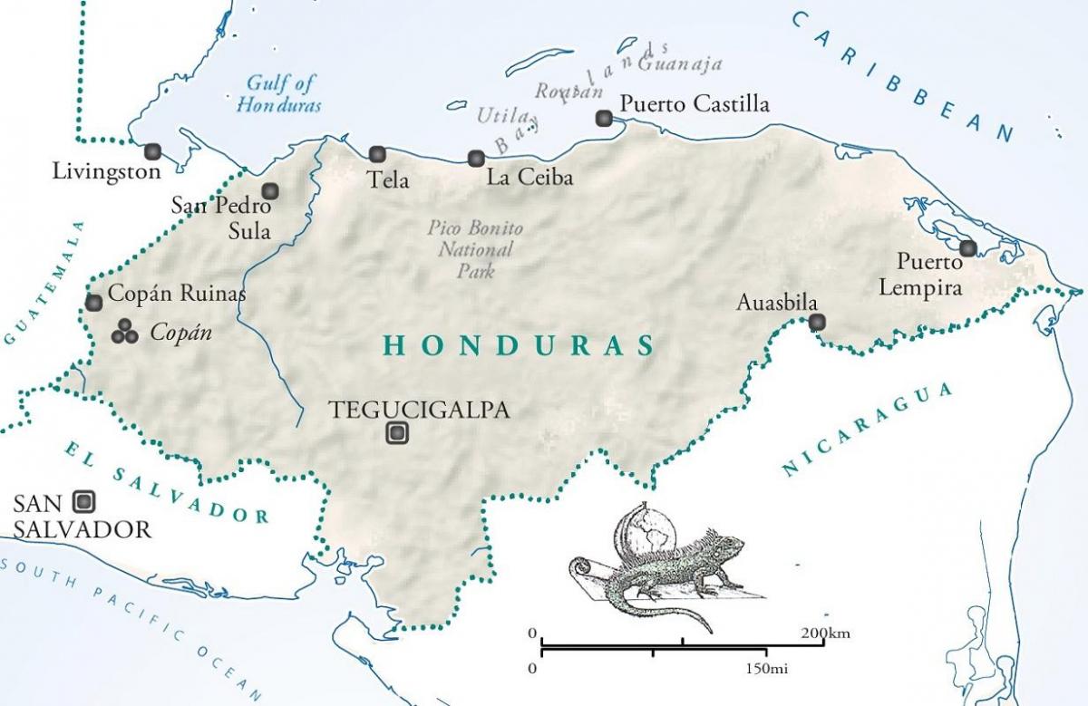 ramani ya la ceiba Honduras