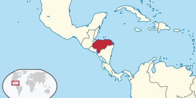 Ramani ya Honduras bara