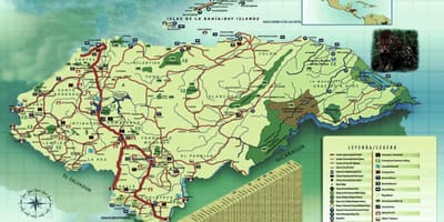 Ramani ya Honduras jiografia