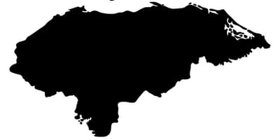 Ramani ya Honduras ramani vector