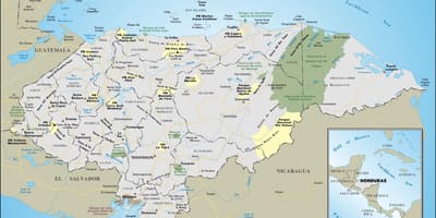 Ramani ya Honduras utalii
